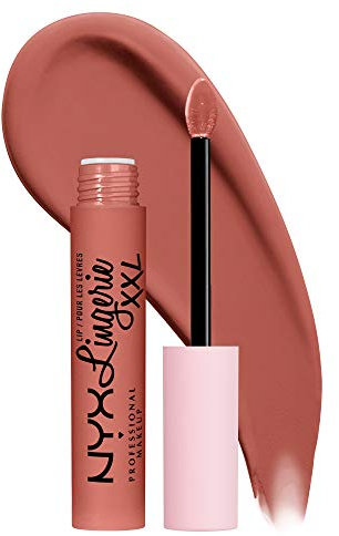 NYX Professional Makeup Lip Lingerie XXL, Labial líquido de larga duración, Cobertura mate 16H, Tono Turn On