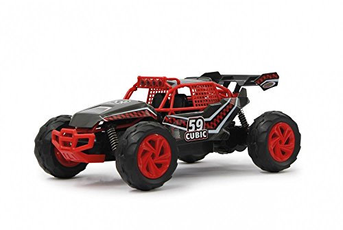 JAMARA 410010 - Cubic Desert Buggy 1:14 2,4G - RTR, Leistungsstarker NiMh Akku, gefedertes Fahrwerk, Gummibereifung, Spur einstellbar, Stabiler Überrollbügel, Rammschutz vorne und hinten