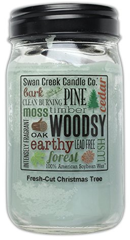 Swan Creek Candle Co. Fresh Cut Christmas Tree 24 oz Jar (1 Pack) by Swan Creek Candle