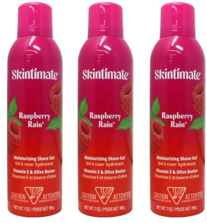 Skintimate Shave Gel Moisturizing Raspberry 7 Ounce (207ml) (3 Pack)