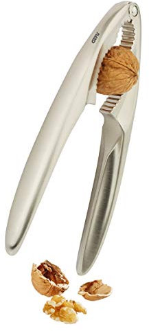 GEFU Nussknacker Classico | Massiver Nussöffner aus satiniertem Zinkdruckguss | Für Walnüsse, Haselnüsse & mehr | Ergonomische Hebel, extra schwere Qualität
