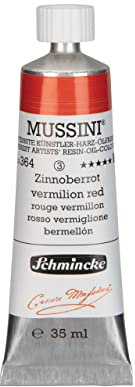 Schmincke MUSSINI® - feinste Künstler-Harz-Ölfarben, Zinnoberrot - 35 ml