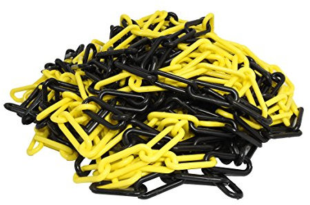 Absperrkette Ku.gelb/schwarz 6mm L.25m