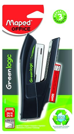 Maped Greenlogic Half Strip Stapler & 400 Staples (353410)