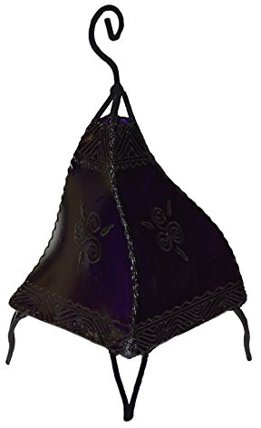 Henna Lamps & Sconces Moroccan Hand Made Leather lamp Henna Tattoo African Purple