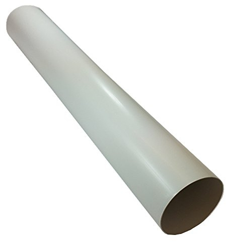 Kair Plastic Ducting Pipe 150mm - 6 inch / 1 Metre Long Length - Rigid Straight Duct Channel