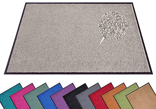 Hanse Home Fußmatte (S-XXL) 120x180cm – 12 Farben – Fussmatte Outdoor Schmutzfangmatte Türmatte Waschbar & Wetterfest rutschfest für Eingangsbereich & Außenbereich – Taupe