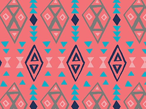 Camelot tejidos What a Gem Tribal Quilting tela Coral – por metro