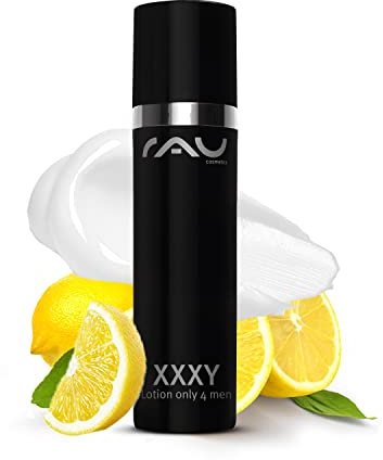 RAU Männer Gesichtscreme XXXY Lotion 50 ml - Anti-Aging Creme Männer Gesichtspflege gegen Falten - Feuchtigkeitscreme für trockene reife Haut - Beruhigende Aftershave Creme gegen Pickel für Herren