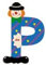 Sevi 81072 - Clown Buchstabe P