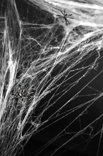 Partydeko Spinnennetz, 1 Stück, Weiss, 60 gr - Halloween Dekoration