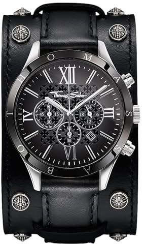 Thomas Sabo 'REBEL ICON' WA0140-218-203-43 mm Cronógrafo para hombres