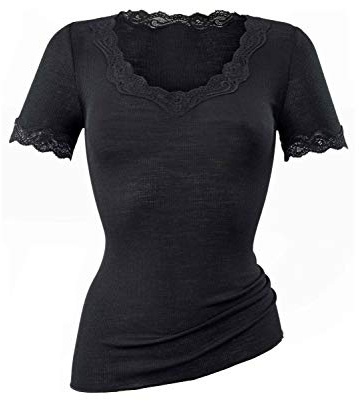 CALIDA Top Manches Courtes Richesse Lace Laine & Soie
