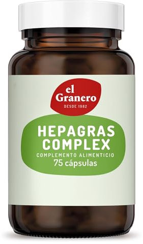 El Granero Integral - Complemento Alimenticio - Hepagras Complex -75 Cápsulas - A base de Inositol, Colina y Metionina - Contribuye a la Salud del Hígado y al Metabolismo Normal de los Lípidos