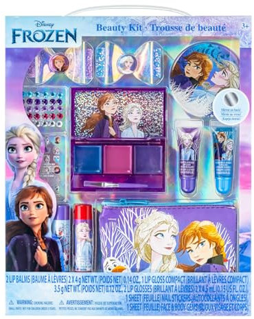 Disney Frozen 2 Kinderschmink set | Mädchen Make-up Set mit Lipgloss, Nagellack und mehr | Geburtstagsgeschenk für Kinder ab 3 Jahren von Townley Girl