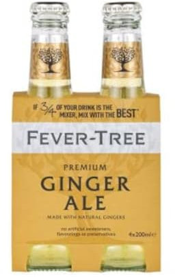 FEVER TREE Fieberbaum-Tonikum Giner Ale 4 x 20 cl