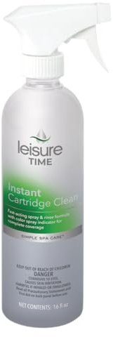 LEISURE TIME Spa S Maintenance Instant Cartridge Clean, Spa and Hot Tub Cleaner, 1 Pt