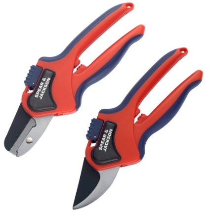 Spear & Jackson 6070TP Razorsharp Bypass & Anvil Pruning Shear Set