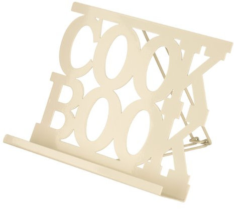 Premier Housewares 509442 Cookbook Stand - Cream , H20 x W30 x D4cm