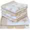 Dyckhoff Stars Frottier Handtücher Set, Baumwolle, Sand, 4xHandtuch 50x100cm 2X Duschtuch/Badetuch 70x140cm