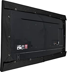 Covermates Outdoor TV Cover – Weatherproof & Water-Resistant Protection for Patio Televisions, 12-Gauge Vinyl, Locking Drawcord, All-Weather Outdoor TV Cover, 42-45 Inches, Black