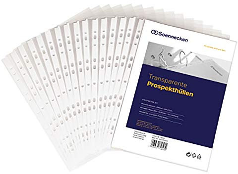 Soennecken Prospekthülle 1610 DIN A4 PP transparent 50 St./ Pack.