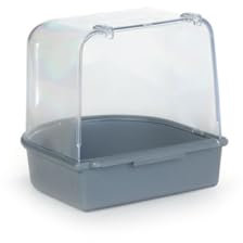 Beeztees 75084 Badehaus aus Plastik, 13 x 13 x 13 cm, grau