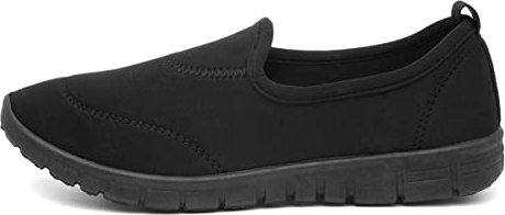 Lilley Dolly Womens Casual Slip On Pump in Black - Size 4 UK - Black