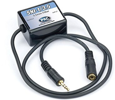 Pac SNI-1/3.5 - Filtro Anti-interferenza con Jack da 3,5 mm (Mini Jack Ground Loop Isolator), Filtro separatore di Massa