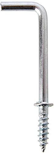 Merriway BH04456 (25 Pcs) Chrome Plated Square Shouldered Dresser Hooks, 38 mm (1.1/2 inch) - Pack of 25 Pieces