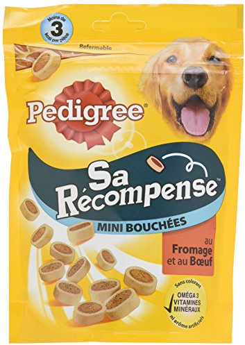 Pedigree Sa Récompense Friandises pour Chien Adulte, Un Sachet de 140g de Mini Bouchées - Pack de 6