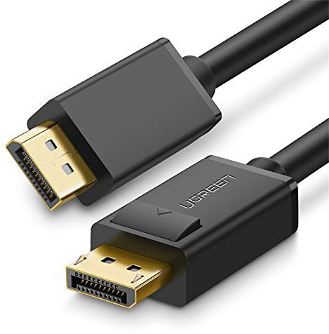 Ugreen HD 4K DisplayPort 1.2v Stecker auf DP 1.2v Stecker Audio Video Adapterkabel 3m für Neue HDTVs Beamer Displays Grafikkarten und Apple, Vergoldete Kontakte mit Steckverriegelung für den hochwertig Bildinhalt