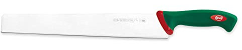 Sanelli Premana Professional Coltello Salato, Acciaio Inossidabile, Verde/Rosso, 33 cm