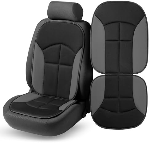 Walser Auto-Sitzaufleger Novara, Auto-Sitzauflage, Sitzschoner-PKW universal, Autositzschoner, Auto-Schutzunterlage, Sitzschoner-LKW schwarz/grau