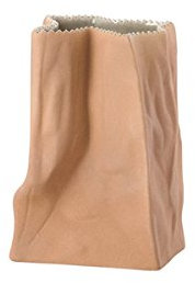 Rosenthal Do not Litter Tütenvase Hellbraun 14 cm