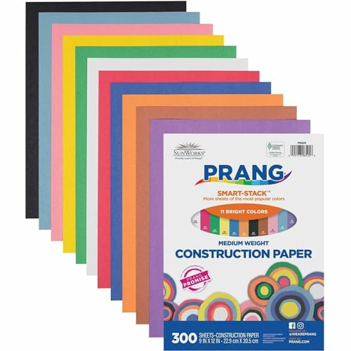 Prang/SunWorks Construction Paper Smart-Stack 9x12
