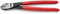 KNIPEX Kraft-Seitenschneider mit Kunststoff überzogen schwarz atramentiert 250 mm, 74 21 250