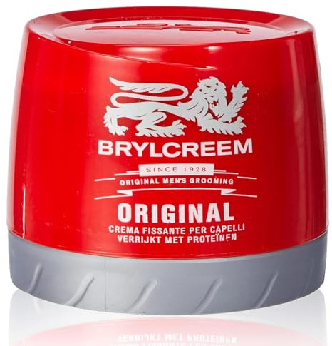 3x Brylcreem original ljus glans för män hårstyling kräm röd slang 150 ml av Brylcreem