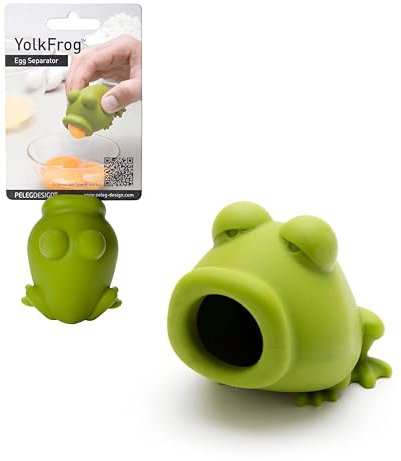 Peleg Design YolkFrog – Separatore di Tuorlo in Silicone – BPA Free, Lavabile in Lavastoviglie – Strumento Perfetto per Chef Casalinghi