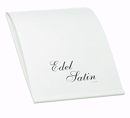 Rössler Papier 2003838001 - Edel Satin - Briefblock DIN A4, 40 Blatt, weiß