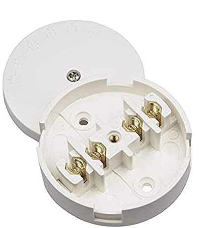 Merriway BH02794 Junction Box 5 Amp with 4 Terminal - White