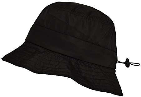 Toutacoo, Regenhut aus Nylon, faltbar in Seiner integrierten Tasche -(01 Schwarz/Regen)
