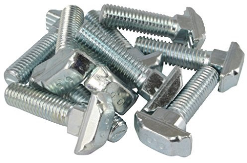 100x Hammerschraube Nut 10 - Typ B - M8 x 30 mm, Steg 4,5 mm, Stahl verzinkt