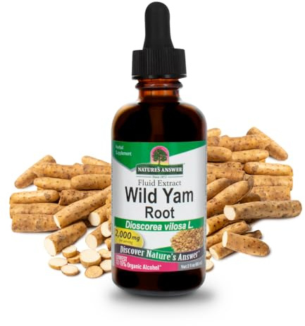 Nature's Answer Wild Yam Root with Organic Alcohol, 2-Fluid Ounces