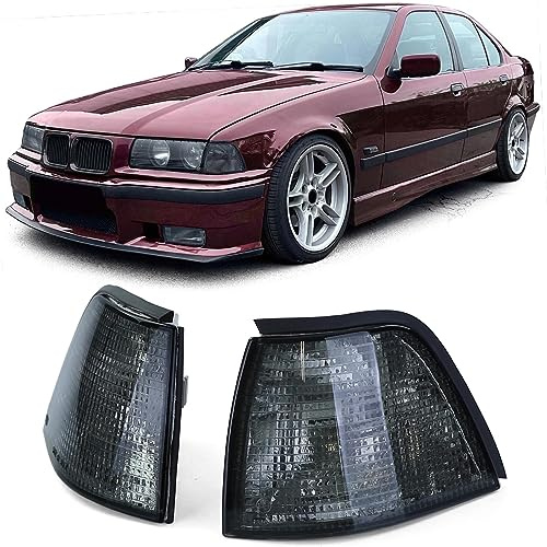 Blinker Schwarz Smoke Paar passt für 3er BMW E36 Limousine Touring Compact 90-98