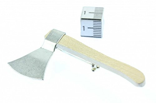 Miniblings Hache Broche Badges pin Axtbrosche Hache de Guerre couperet Couper du Bois - Bijoux à la Mode à la Main I Bouton Pin Pins