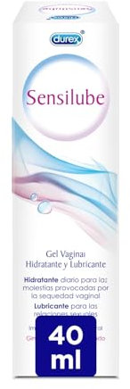 Durex Sensilube Lubricante Vaginal de Base Agua, Imita la Lubricación Natural - 40 ml