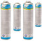 CFH Universaldruckgasdose AT 2000 – 4 Stück, Druck Gas Dose mit Anschraubgewinde nach DIN EN 417, Propan/Butan-Gasgemisch (30%/70%), 4x Inhalt 330 g, Für Gasgeräte mit Schraubanschluss nach DIN 521