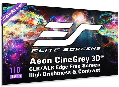 Elite Screens Aeon CineGrey 3D 110 Fixed Frame Projection Screen AR110DHD3