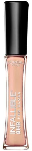 L’Oreal Paris Makeup Infallible 8 Hour Hydrating Lip Gloss, Petal, 0.21 Fl Oz